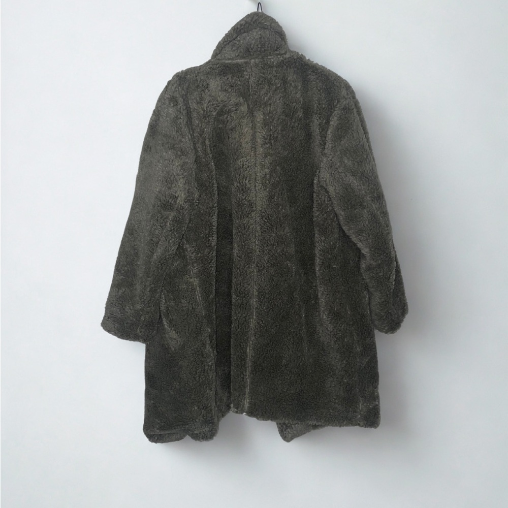H&M Gray Teddy Sherpa Coat - Picture 2 of 5